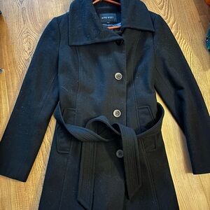 Nine West Classic Black Pea Coat